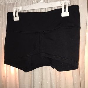 Black Lulu Lemon Booty Shorts